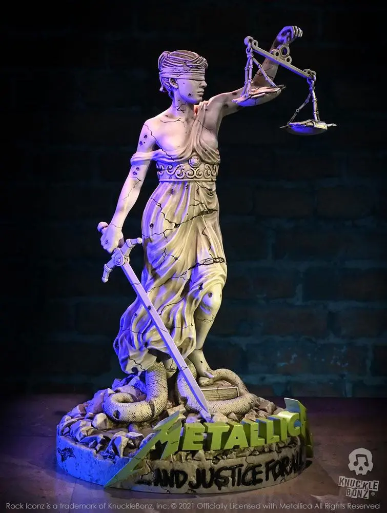 Metallica Rock Ikonz On Tour Socha Lady Justice fotografii produktu