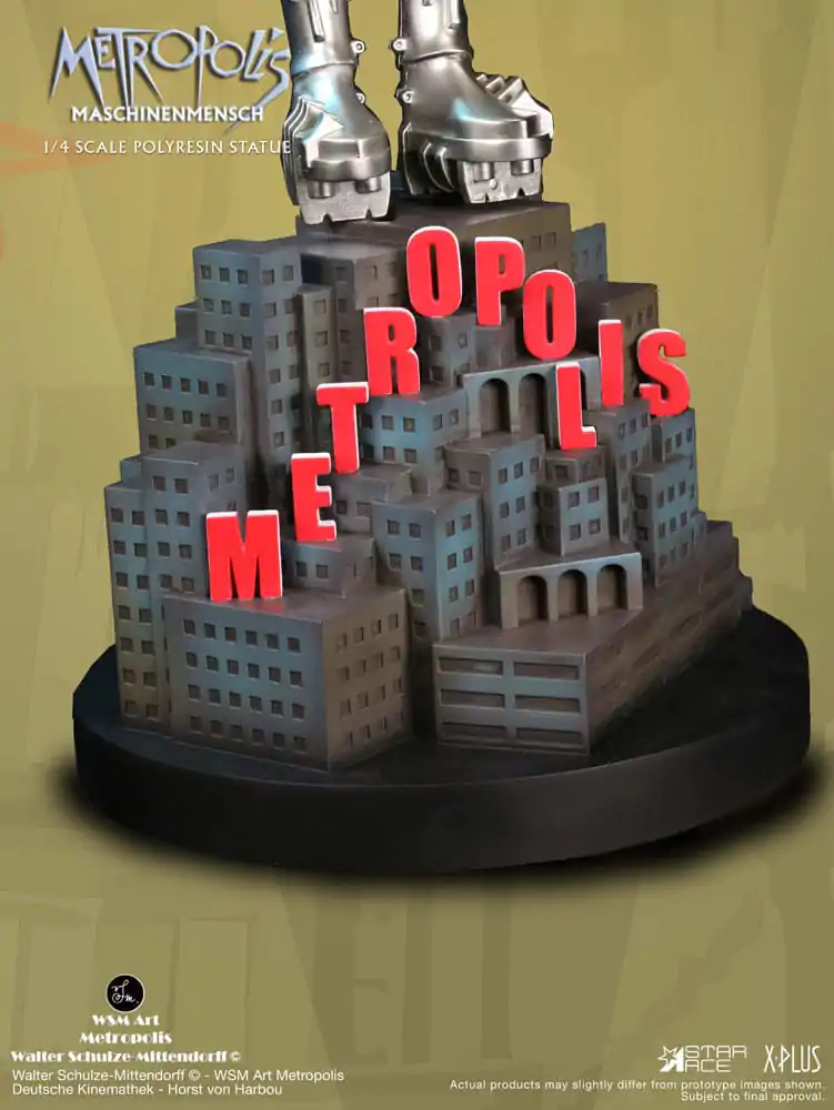 Socha Metropolis 1/4 Maschinenmensch Stříbrná 40 cm fotografii produktu