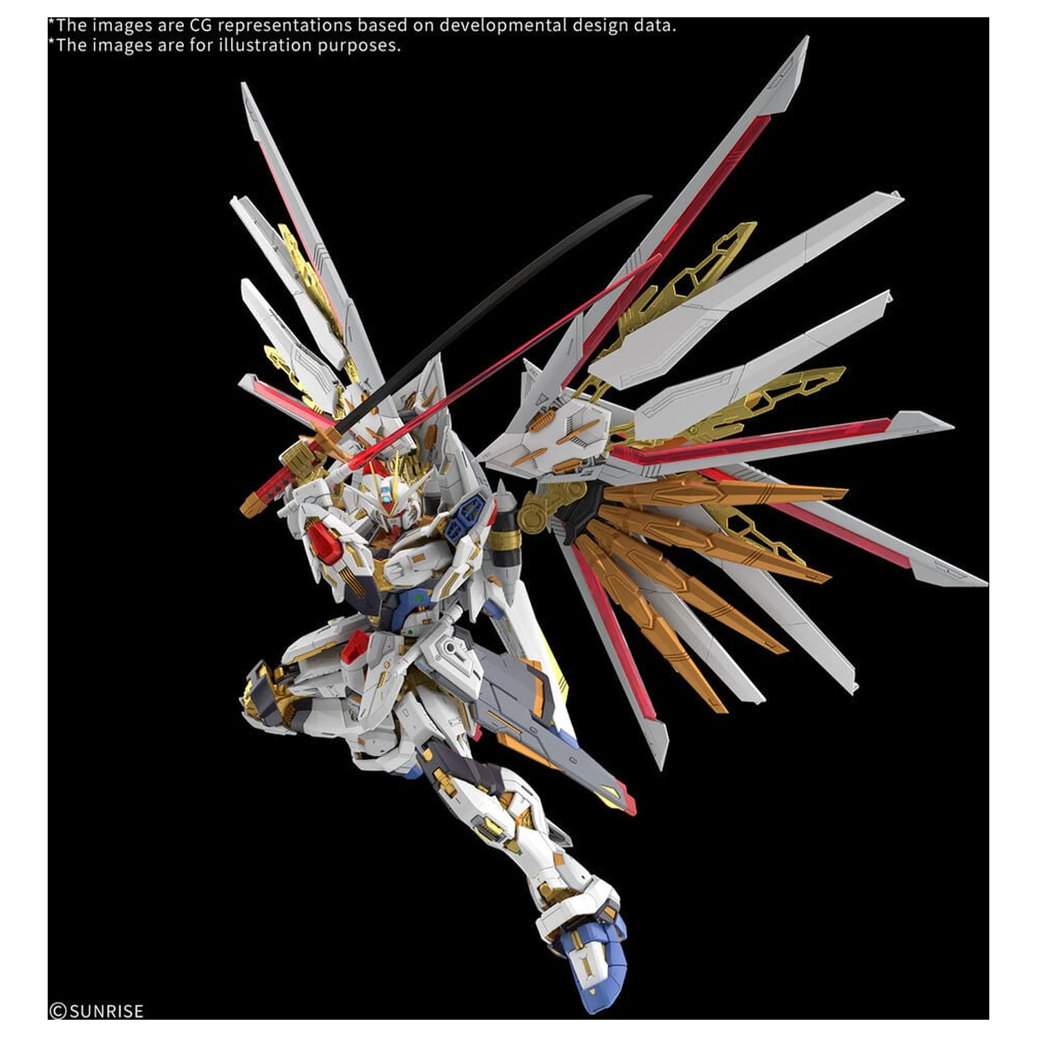 MGEX 1/100 Mighty Strike Freedom Gundam Mobile Suit Gundam SEED Freedom Master Grade Extreme Modelová sada fotografii produktu