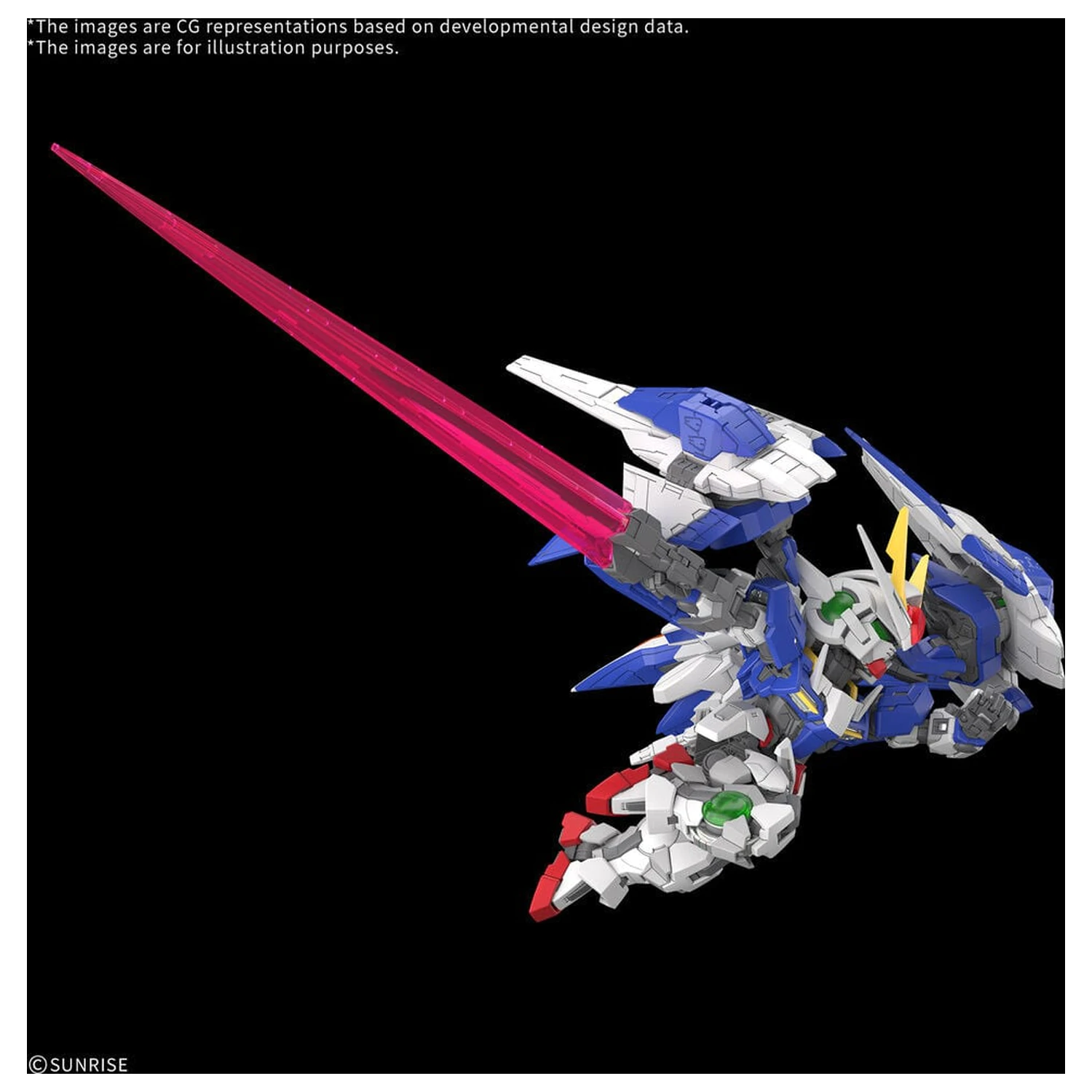 MGSD 00 Raiser Mobile Suit Gundam 00 Master Grade SD model stavebnice fotografii produktu
