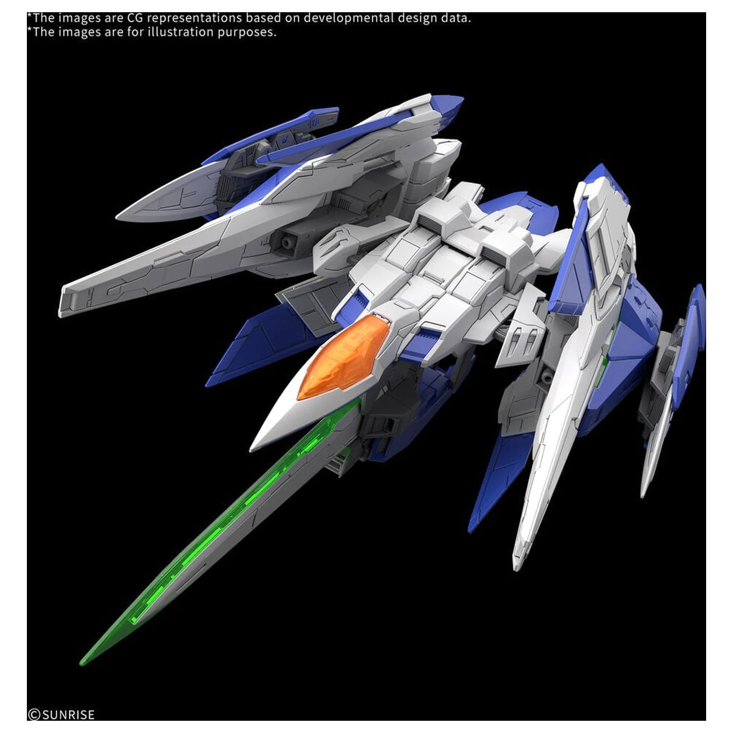 MGSD 00 Raiser Mobile Suit Gundam 00 Master Grade SD model stavebnice fotografii produktu