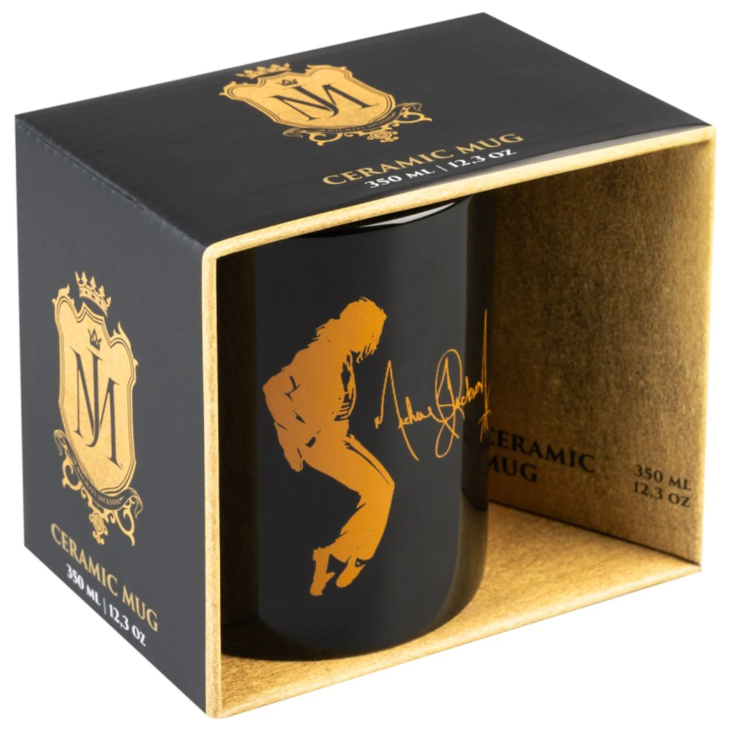 Hrnek Michael Jackson King of Pop černý 350 ml fotografii produktu
