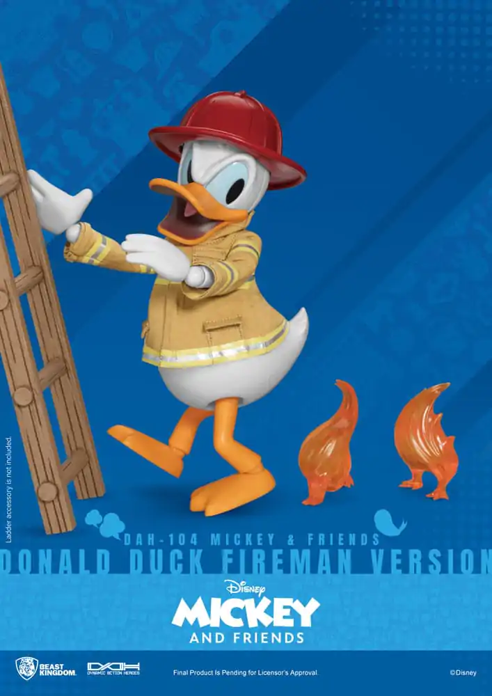 Mickey & Friends Dynamic 8ction Heroes Akční figurka 1/9 Kačer Donald Hasič Ver. 24 cm fotografii produktu