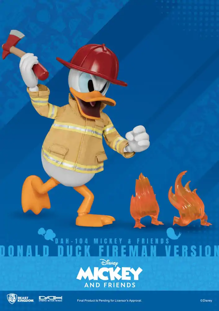 Mickey & Friends Dynamic 8ction Heroes Akční figurka 1/9 Kačer Donald Hasič Ver. 24 cm fotografii produktu