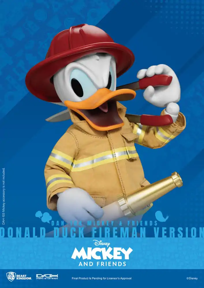 Mickey & Friends Dynamic 8ction Heroes Akční figurka 1/9 Kačer Donald Hasič Ver. 24 cm fotografii produktu