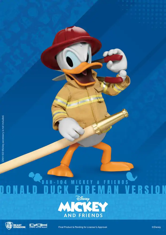 Mickey & Friends Dynamic 8ction Heroes Akční figurka 1/9 Kačer Donald Hasič Ver. 24 cm fotografii produktu
