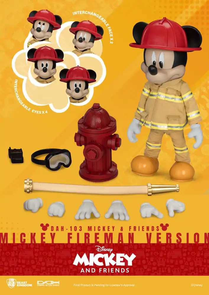 Mickey & Friends Dynamic 8ction Heroes Akční figurka 1/9 Mickey Hasič Ver. 24 cm fotografii produktu