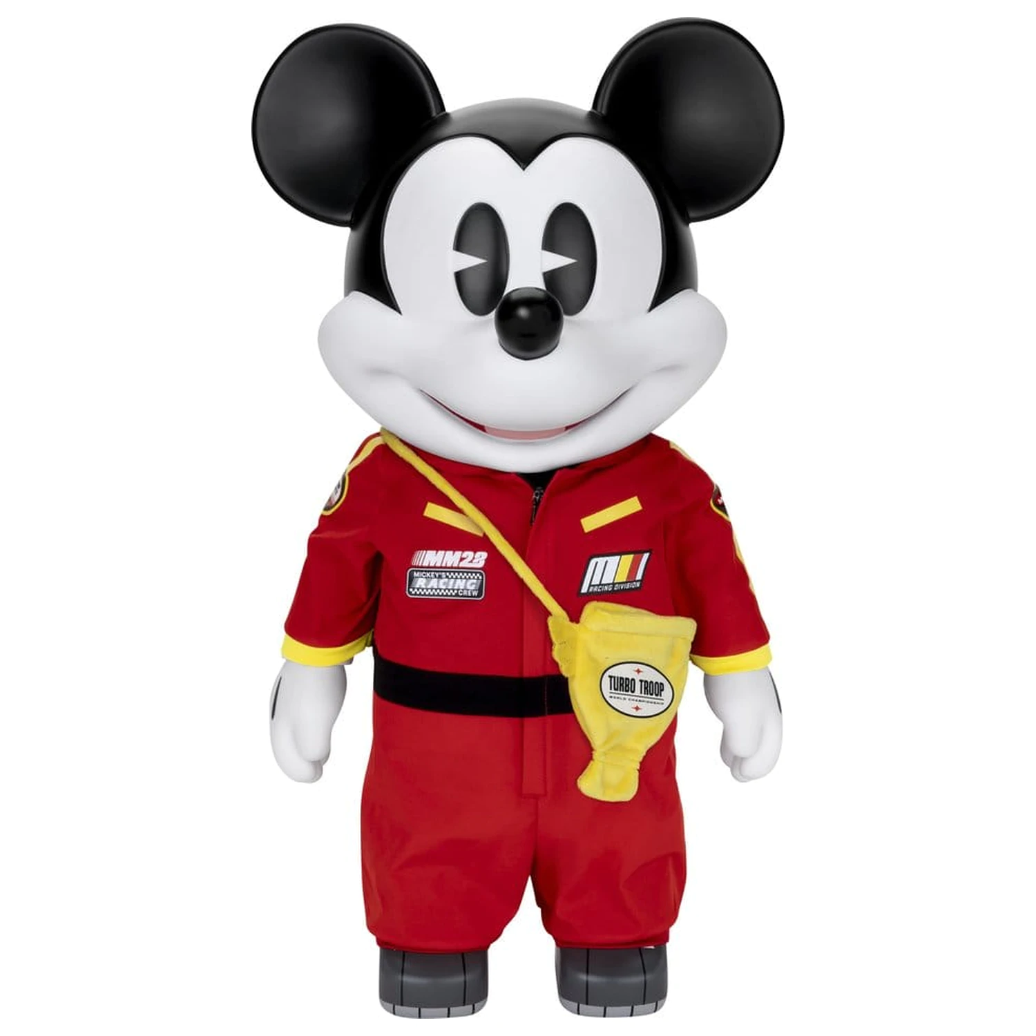 Mickey and Friends Vinylová banka SYAKING-BANG!! Funkční figurka Závodní auto Micky 48 cm fotografii produktu