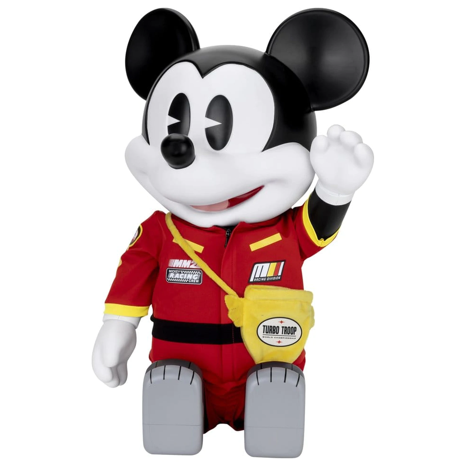 Mickey and Friends Vinylová banka SYAKING-BANG!! Funkční figurka Závodní auto Micky 48 cm fotografii produktu