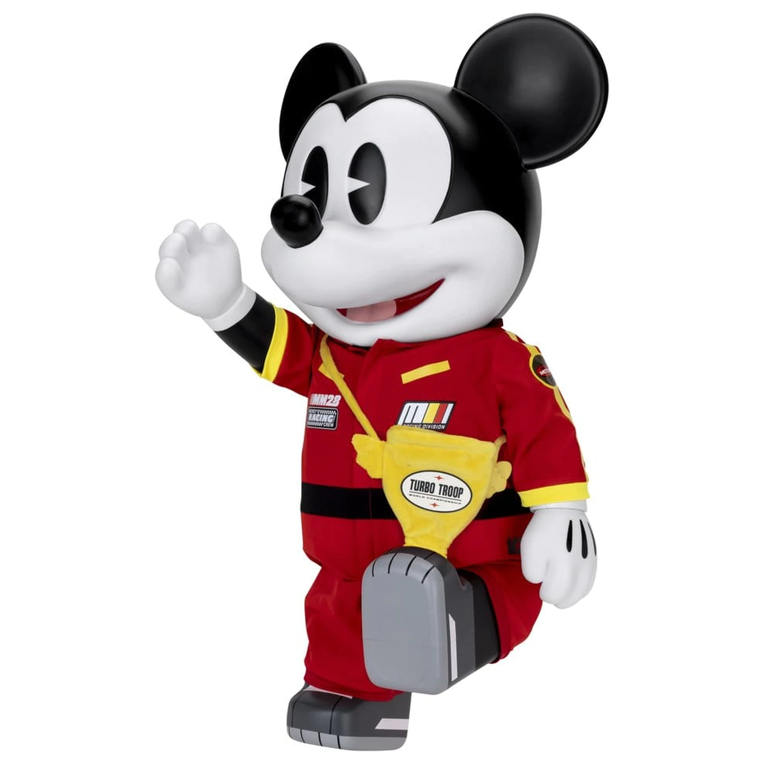 Mickey and Friends Vinylová banka SYAKING-BANG!! Funkční figurka Závodní auto Micky 48 cm fotografii produktu