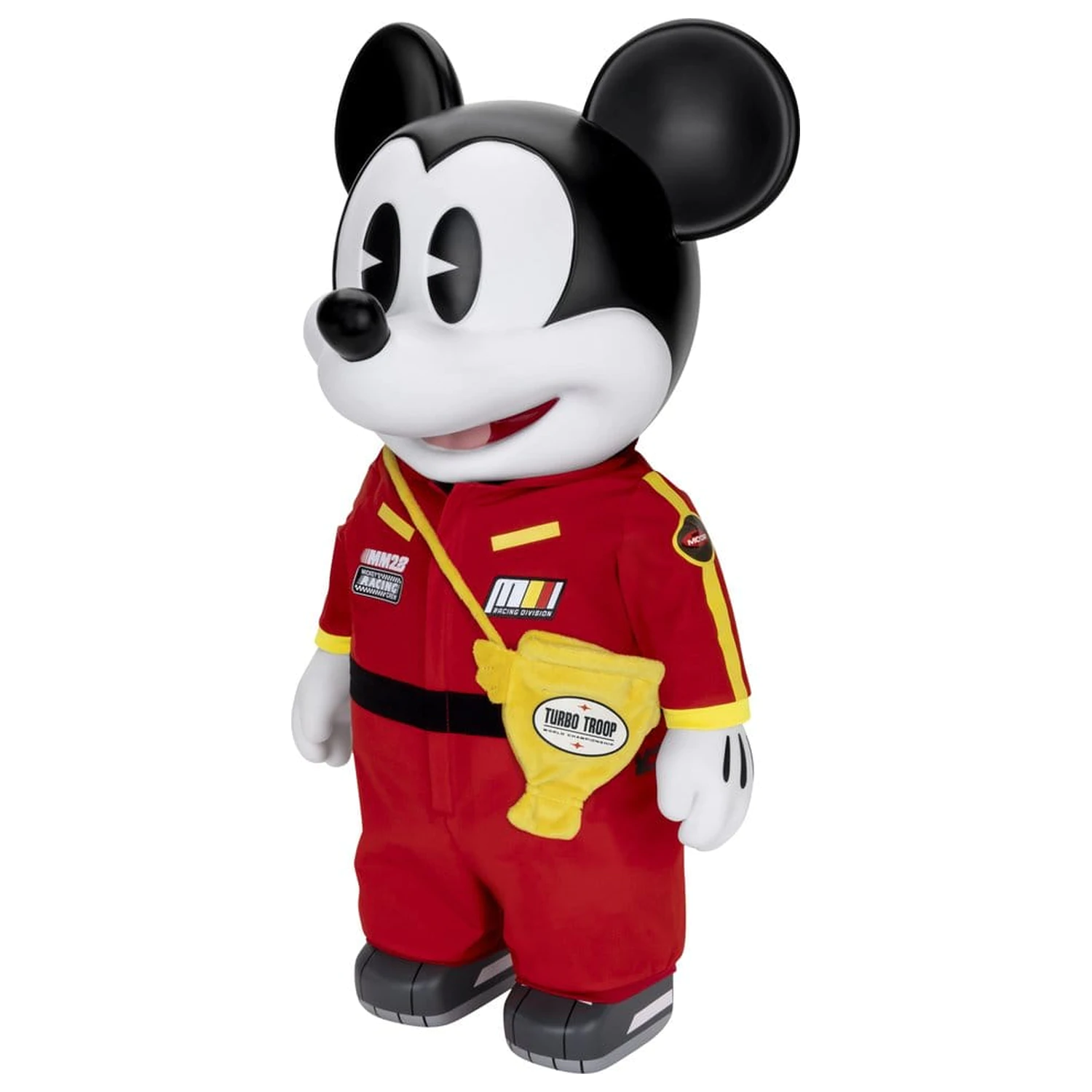 Mickey and Friends Vinylová banka SYAKING-BANG!! Funkční figurka Závodní auto Micky 48 cm fotografii produktu