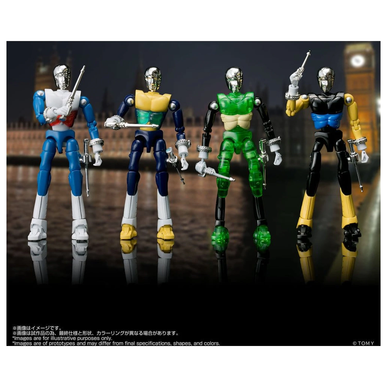 Microman Legacysoul akční figurky 4Pack SPYM M14X Set fotografii produktu