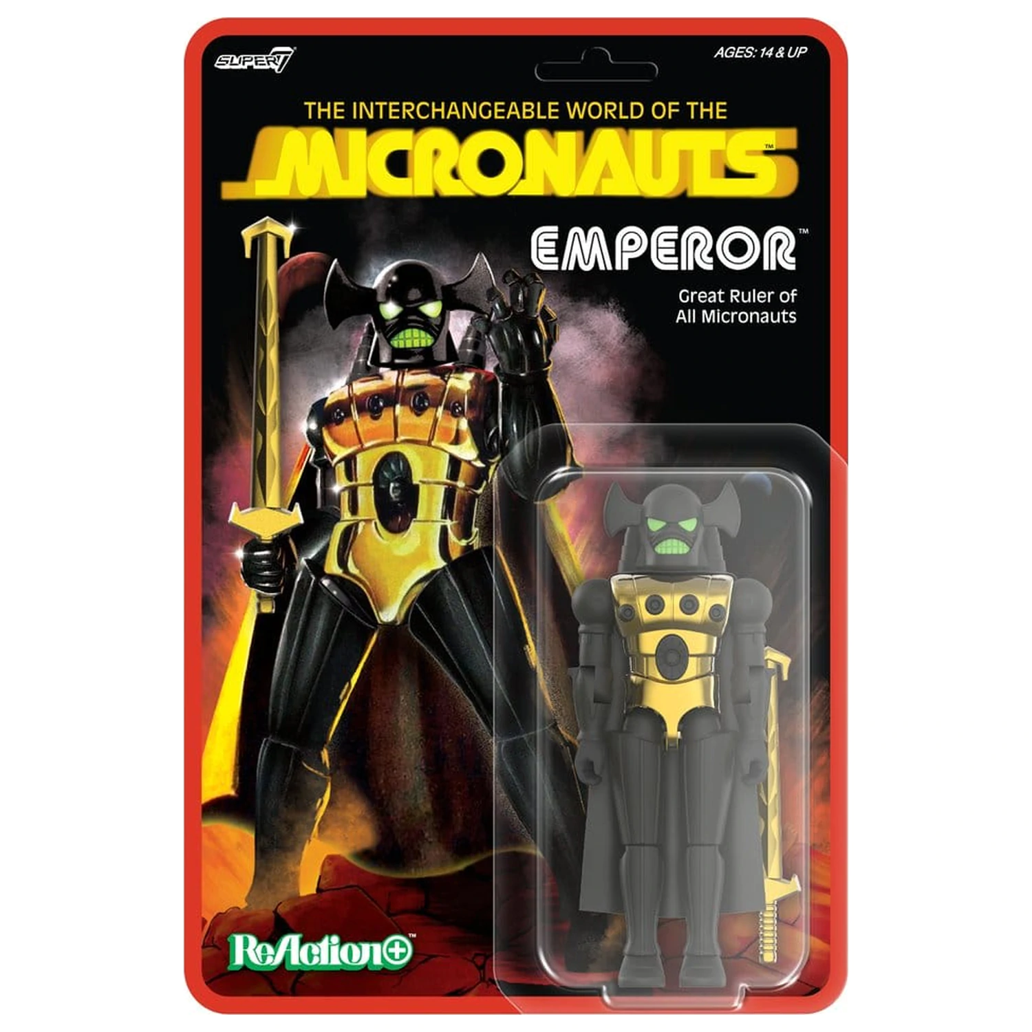 Micronauts ReAction+ Akční figurka Wave 03 Emperor 10 cm fotografii produktu