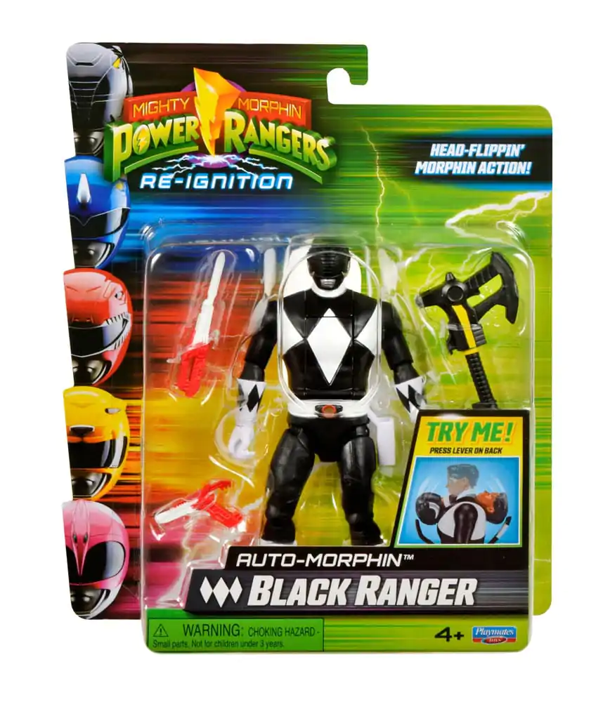 Mighty Morphin Power Rangers Action Figure Auto-Morphin Black Ranger 12 cm akční figurka fotografii produktu