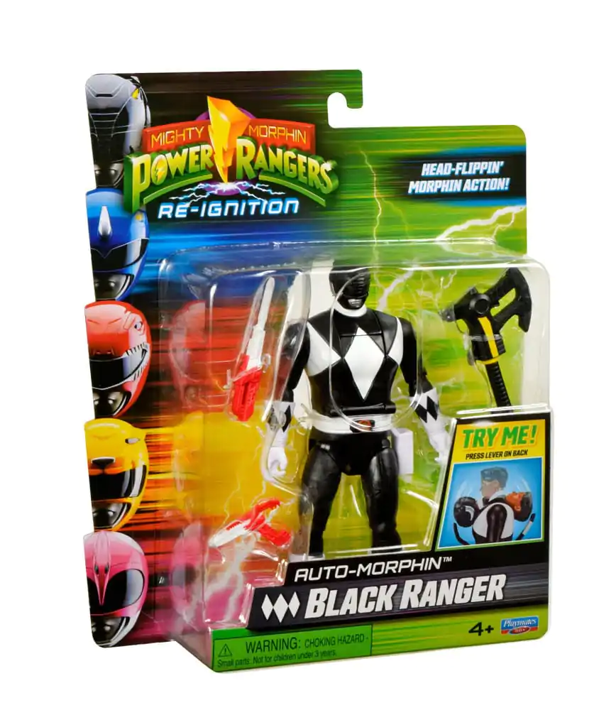 Mighty Morphin Power Rangers Action Figure Auto-Morphin Black Ranger 12 cm akční figurka fotografii produktu