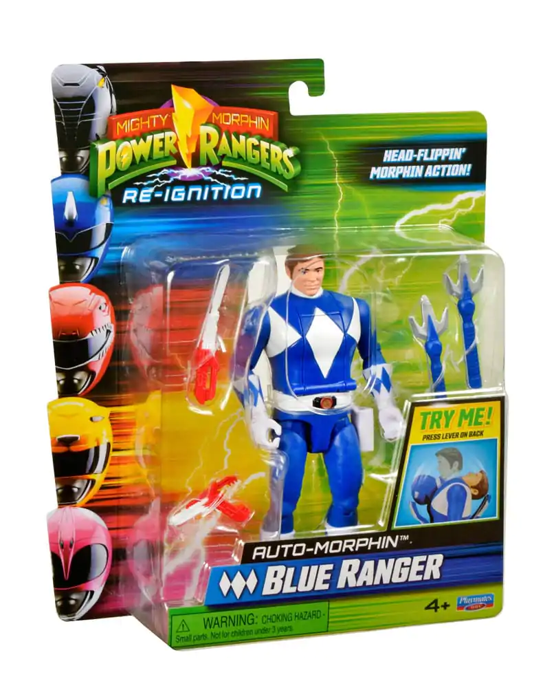 Mighty Morphin Power Rangers akční figurka Auto-Morphin Blue Ranger 12 cm fotografii produktu