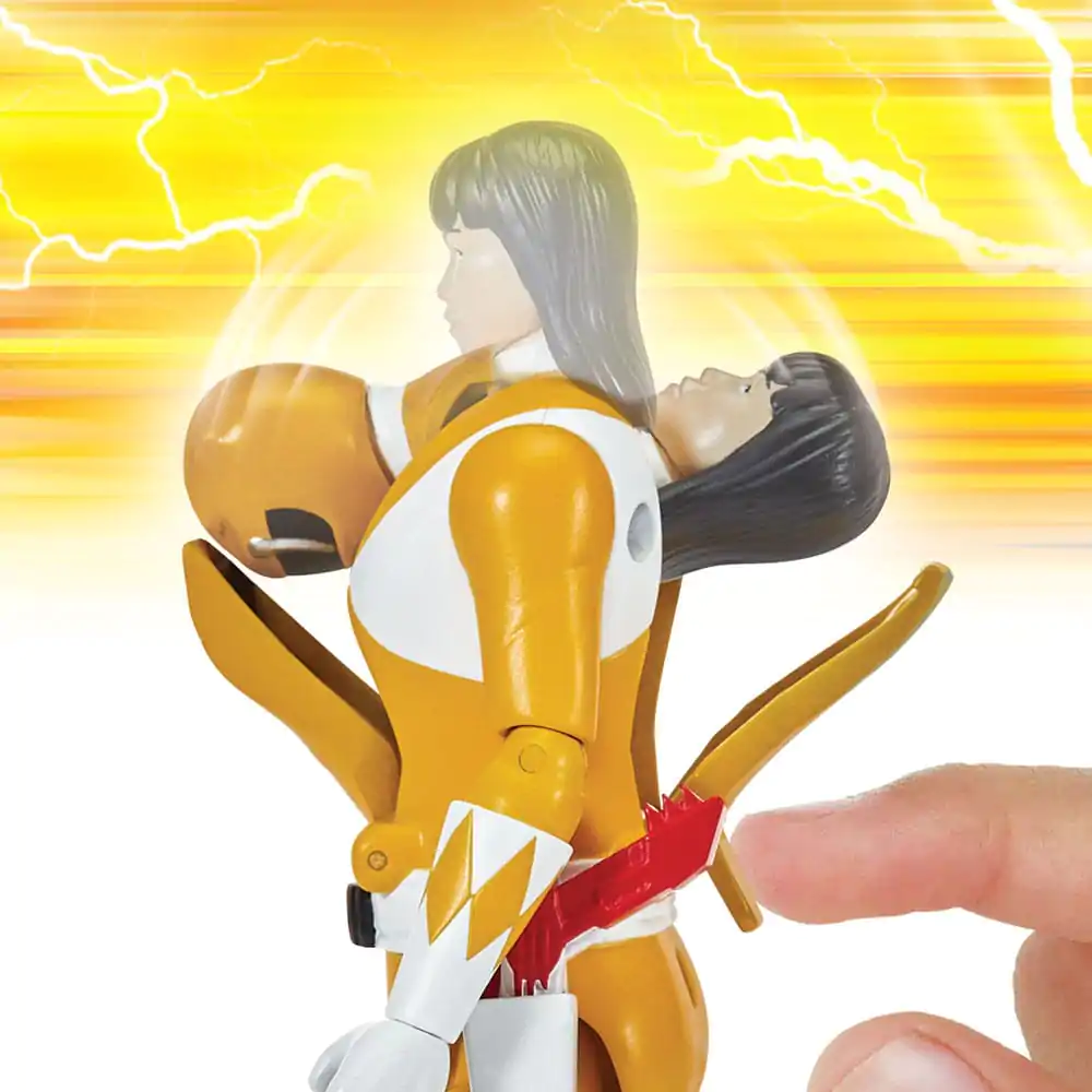 Mighty Morphin Power Rangers Action Figure Auto-Morphin Yellow Ranger 12 cm Akční Figurka fotografii produktu
