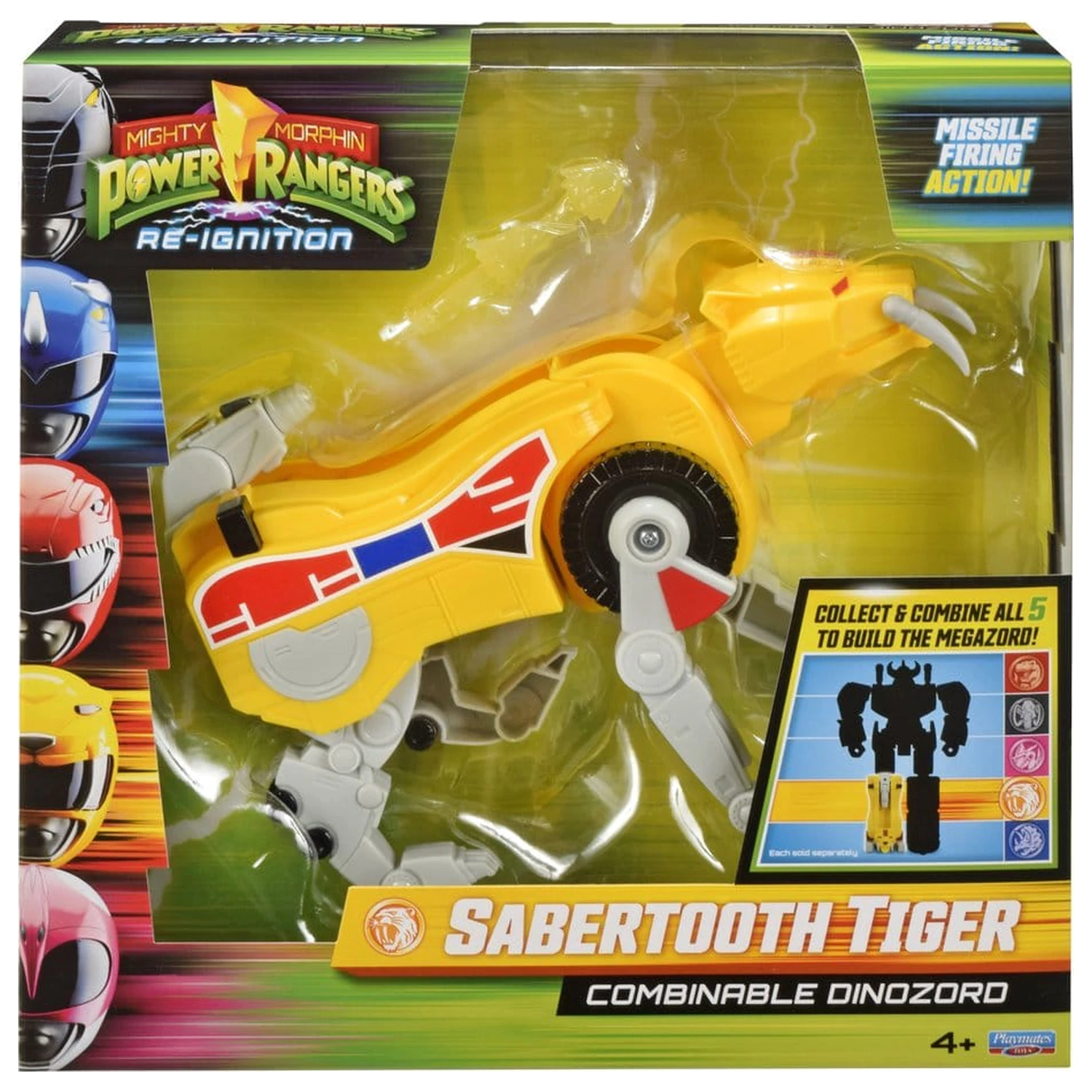 Mighty Morphin Power Rangers Kombinovatelná akční figurka Dinozord Šavlozubý tygr 20 cm fotografii produktu