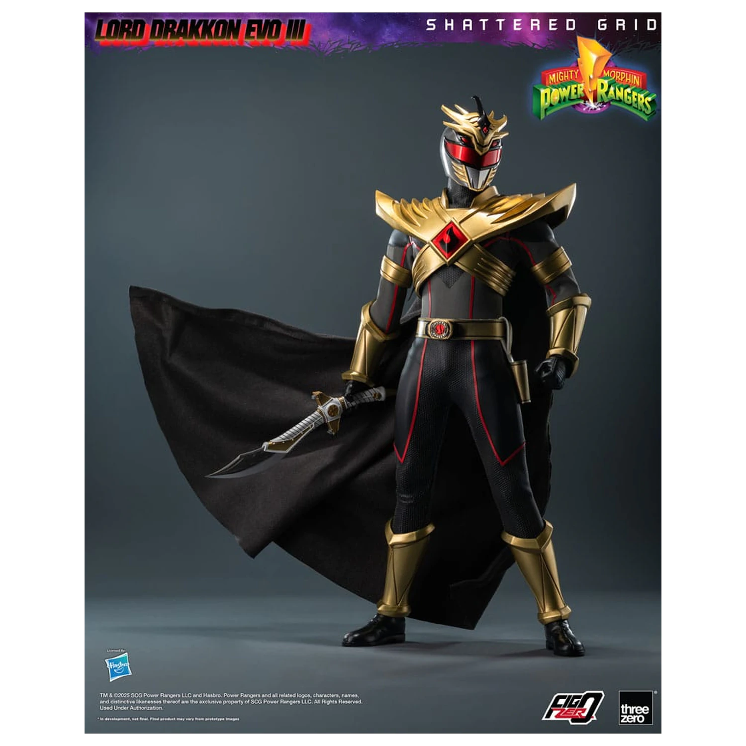 Mighty Morphin Power Rangers Shattered Grid FigZero akční figurka 1/6 Lord Drakkon Evo III 30 cm fotografii produktu