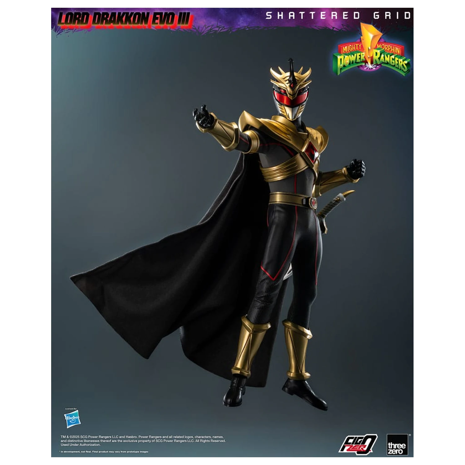 Mighty Morphin Power Rangers Shattered Grid FigZero akční figurka 1/6 Lord Drakkon Evo III 30 cm fotografii produktu