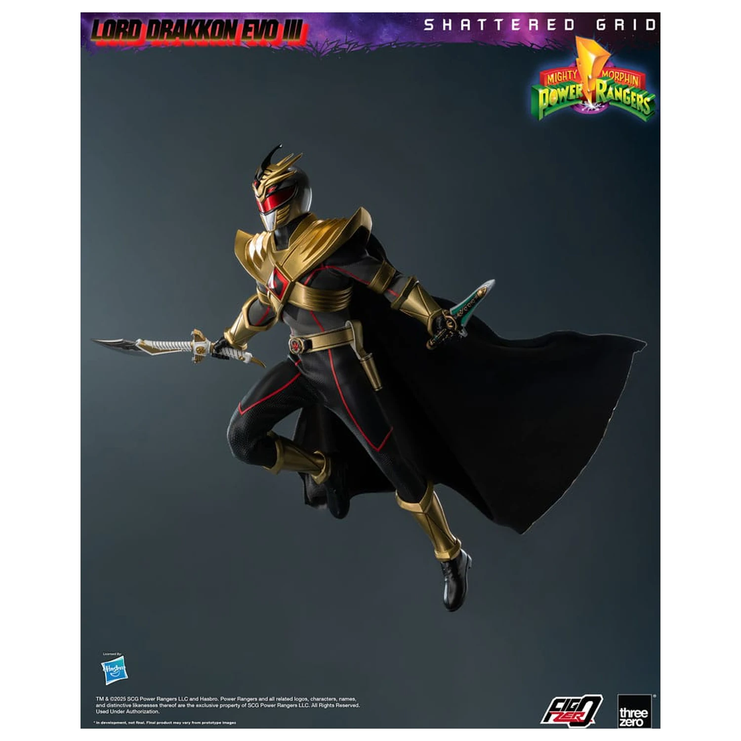 Mighty Morphin Power Rangers Shattered Grid FigZero akční figurka 1/6 Lord Drakkon Evo III 30 cm fotografii produktu
