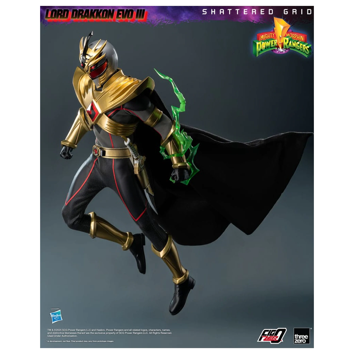 Mighty Morphin Power Rangers Shattered Grid FigZero akční figurka 1/6 Lord Drakkon Evo III 30 cm fotografii produktu