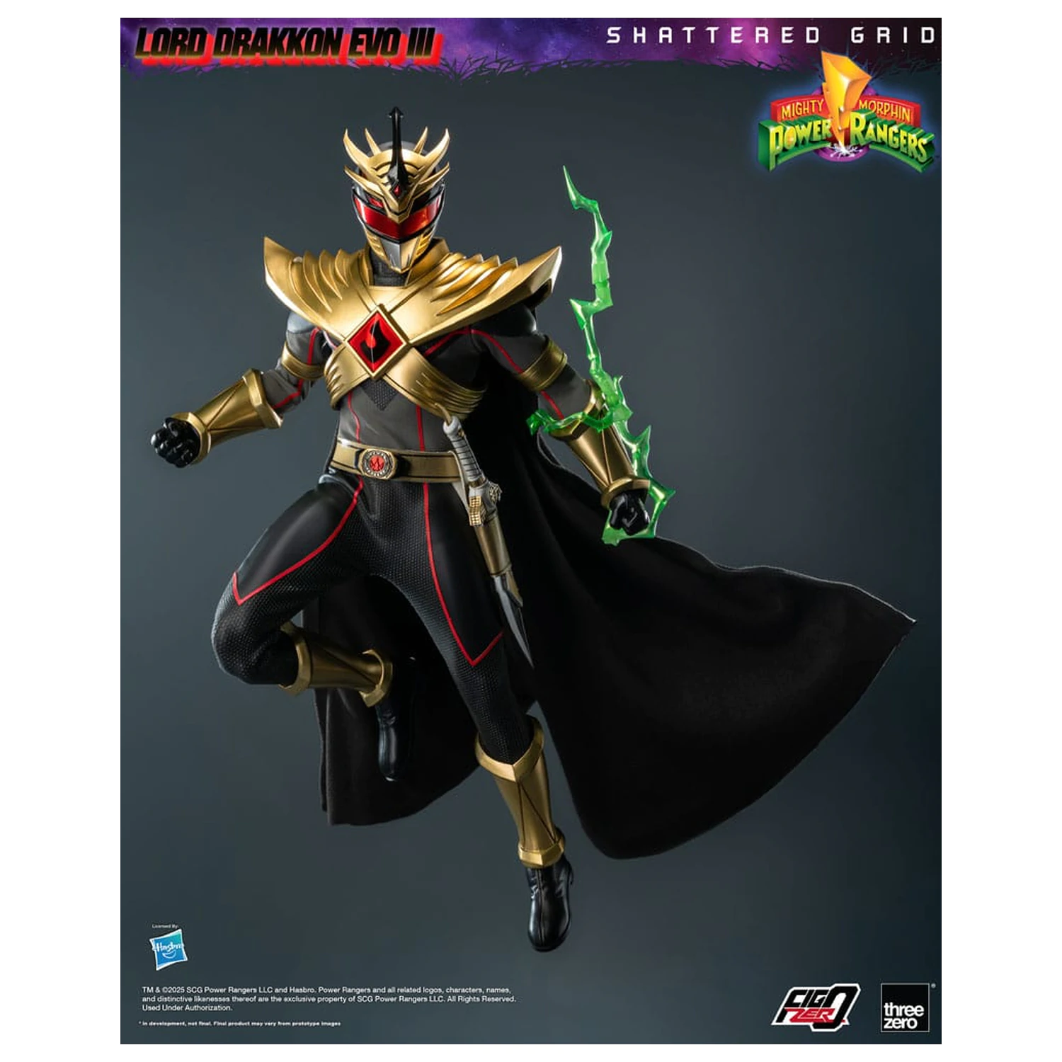 Mighty Morphin Power Rangers Shattered Grid FigZero akční figurka 1/6 Lord Drakkon Evo III 30 cm fotografii produktu