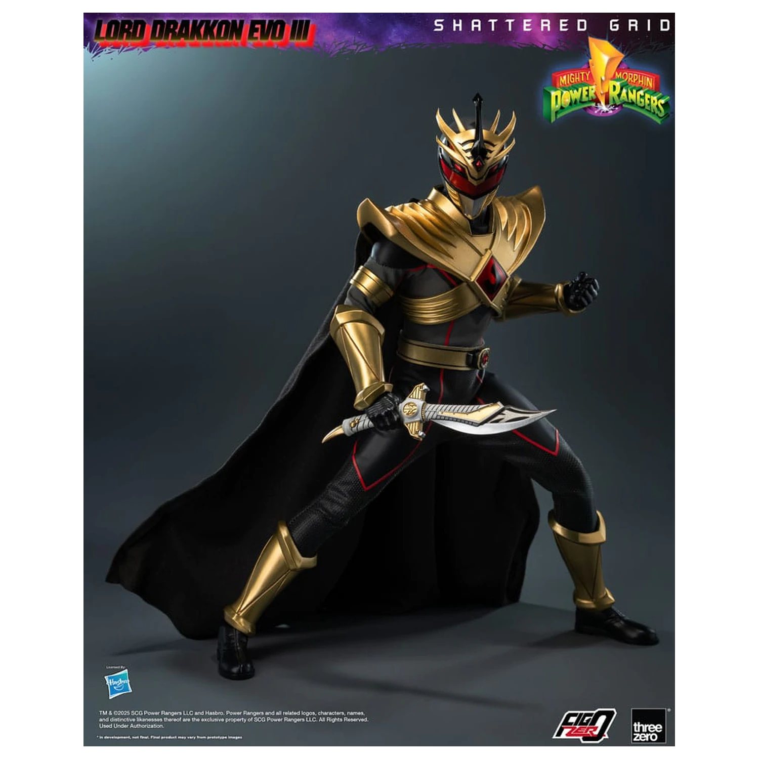 Mighty Morphin Power Rangers Shattered Grid FigZero akční figurka 1/6 Lord Drakkon Evo III 30 cm fotografii produktu