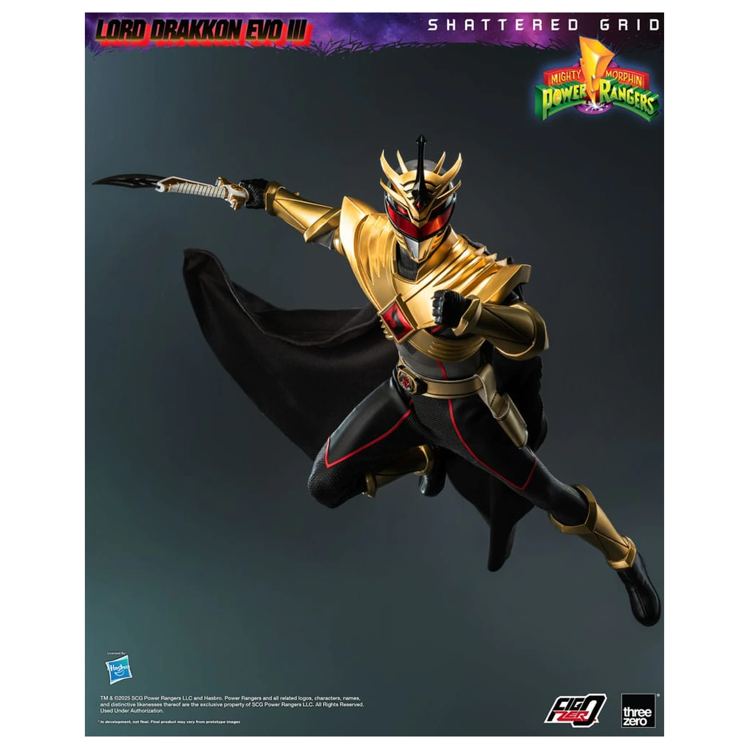 Mighty Morphin Power Rangers Shattered Grid FigZero akční figurka 1/6 Lord Drakkon Evo III 30 cm fotografii produktu