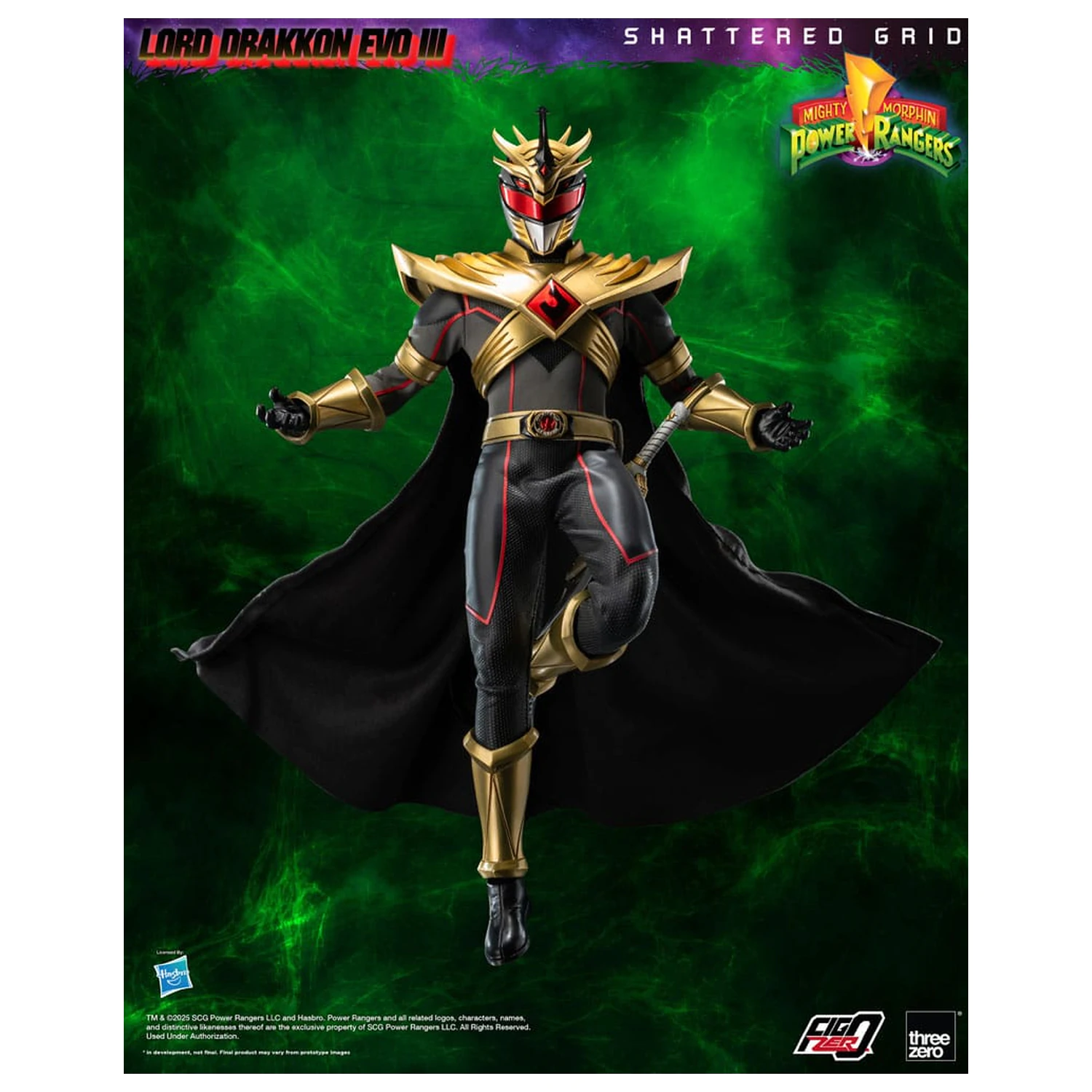 Mighty Morphin Power Rangers Shattered Grid FigZero akční figurka 1/6 Lord Drakkon Evo III 30 cm fotografii produktu