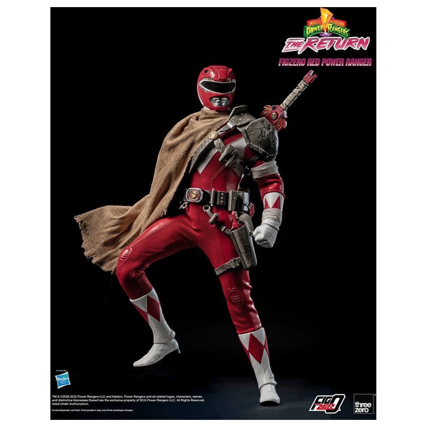 Mighty Morphin Power Rangers: The Return FigZero Akční figurka 1/6 Red Power Ranger 31 cm fotografii produktu