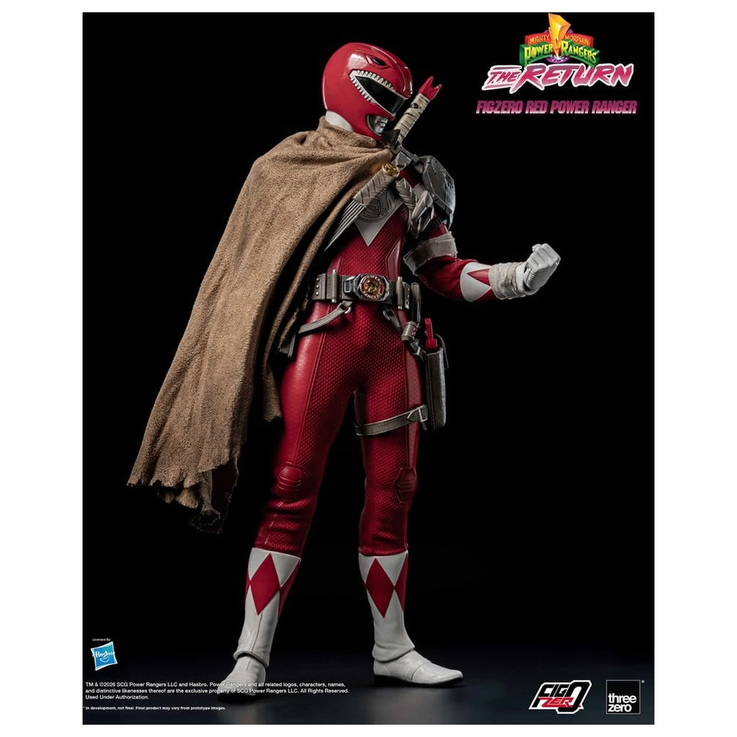 Mighty Morphin Power Rangers: The Return FigZero Akční figurka 1/6 Red Power Ranger 31 cm fotografii produktu