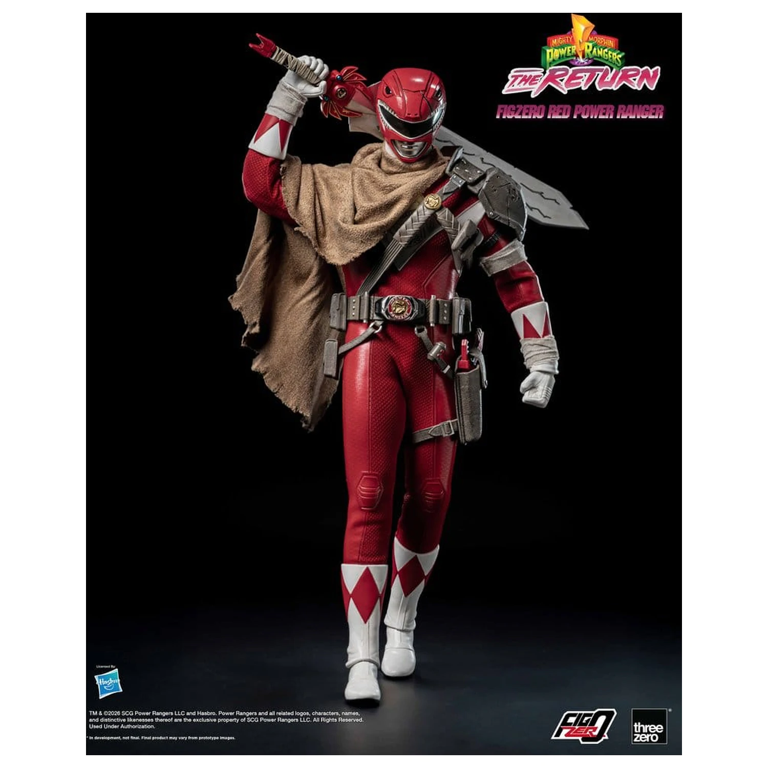 Mighty Morphin Power Rangers: The Return FigZero Akční figurka 1/6 Red Power Ranger 31 cm fotografii produktu