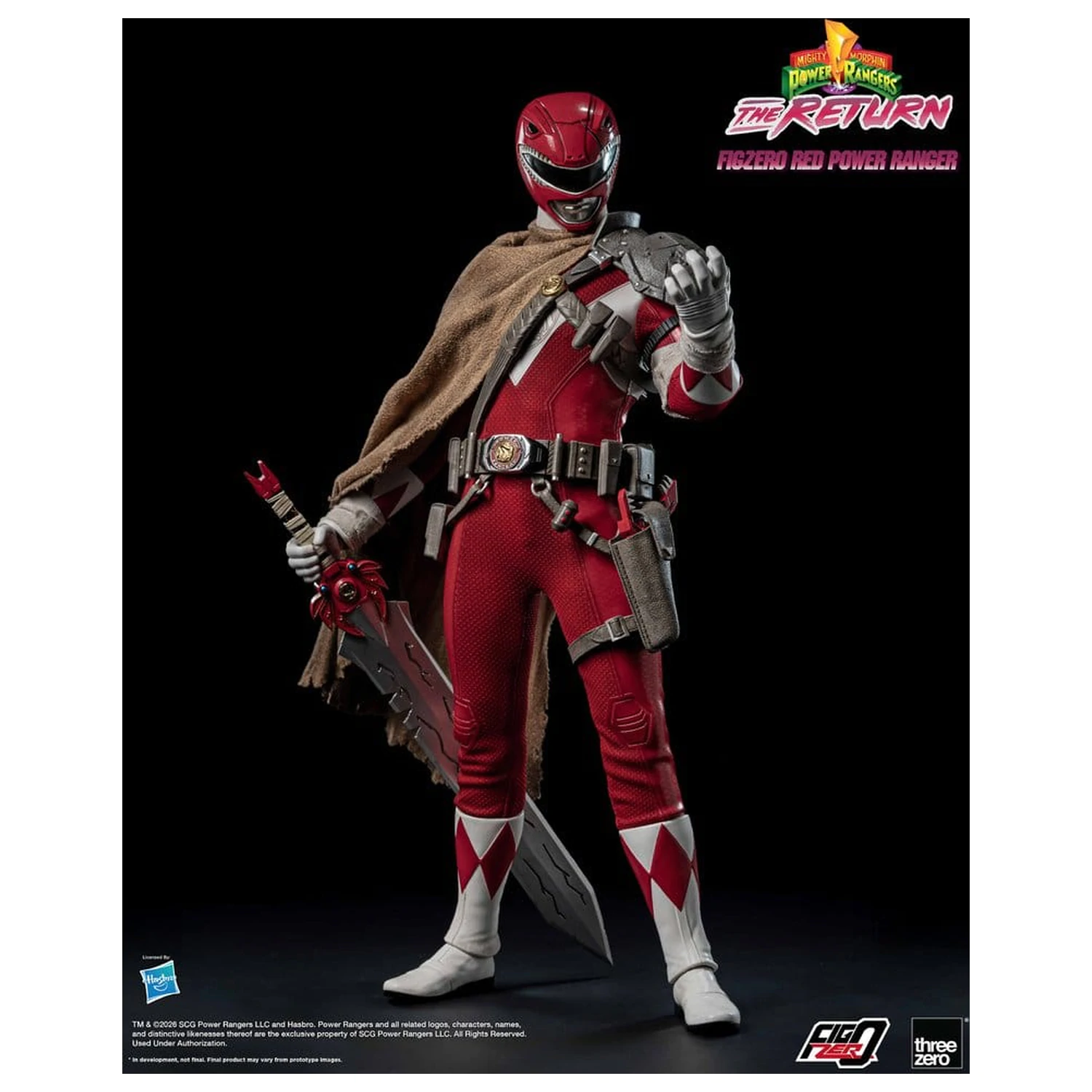 Mighty Morphin Power Rangers: The Return FigZero Akční figurka 1/6 Red Power Ranger 31 cm fotografii produktu