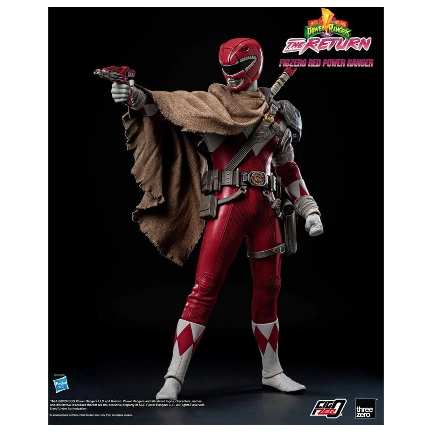 Mighty Morphin Power Rangers: The Return FigZero Akční figurka 1/6 Red Power Ranger 31 cm fotografii produktu