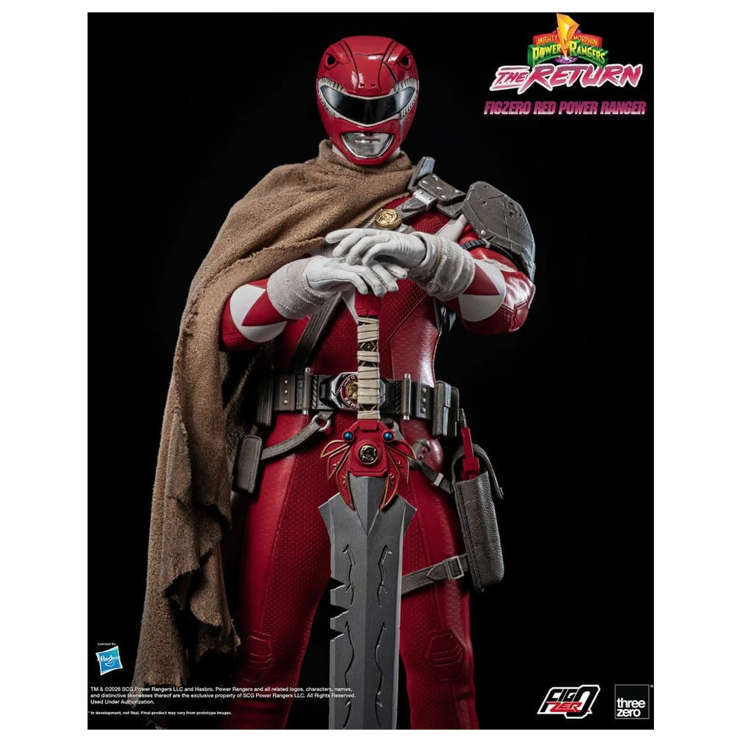 Mighty Morphin Power Rangers: The Return FigZero Akční figurka 1/6 Red Power Ranger 31 cm fotografii produktu