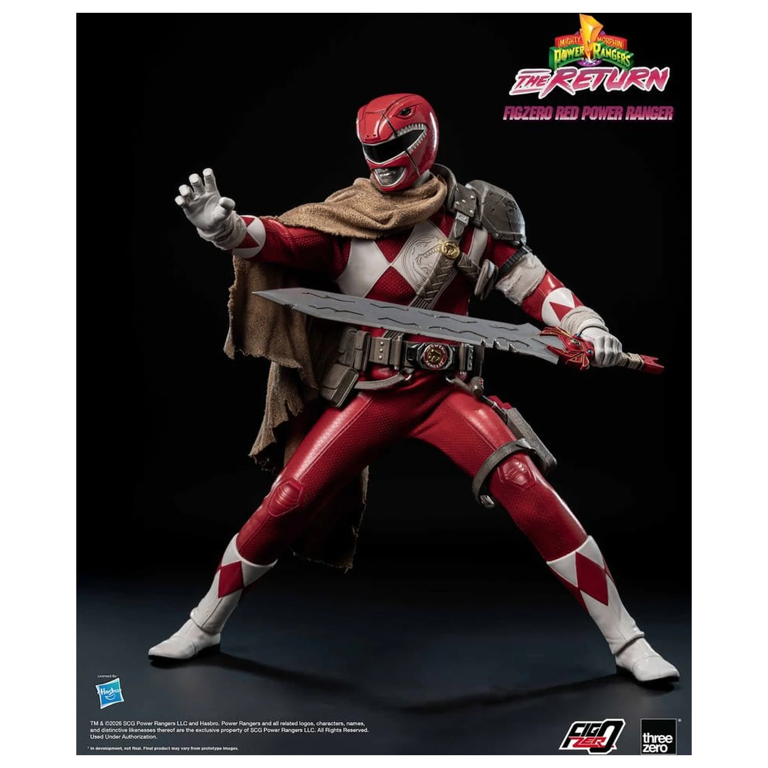 Mighty Morphin Power Rangers: The Return FigZero Akční figurka 1/6 Red Power Ranger 31 cm fotografii produktu