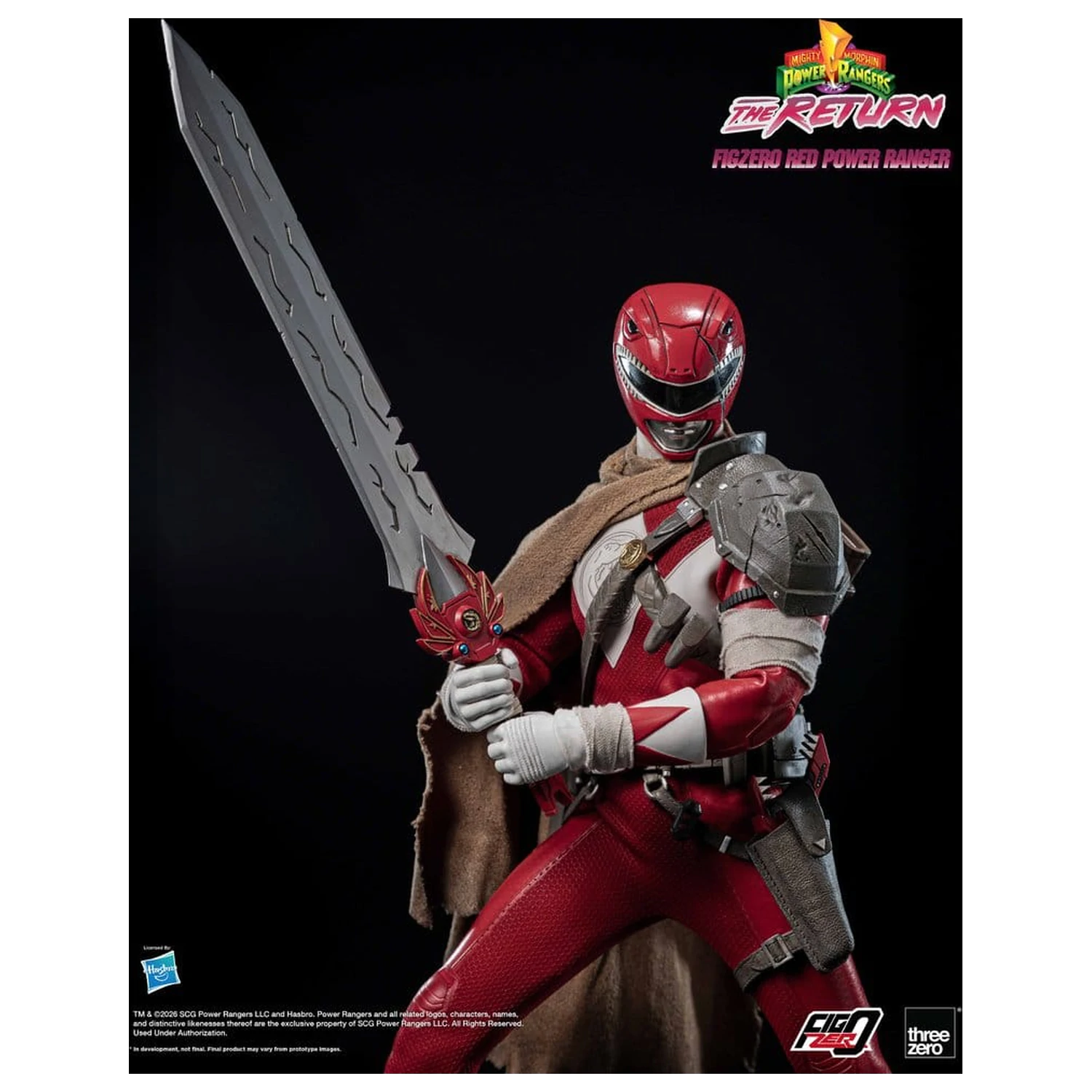 Mighty Morphin Power Rangers: The Return FigZero Akční figurka 1/6 Red Power Ranger 31 cm fotografii produktu