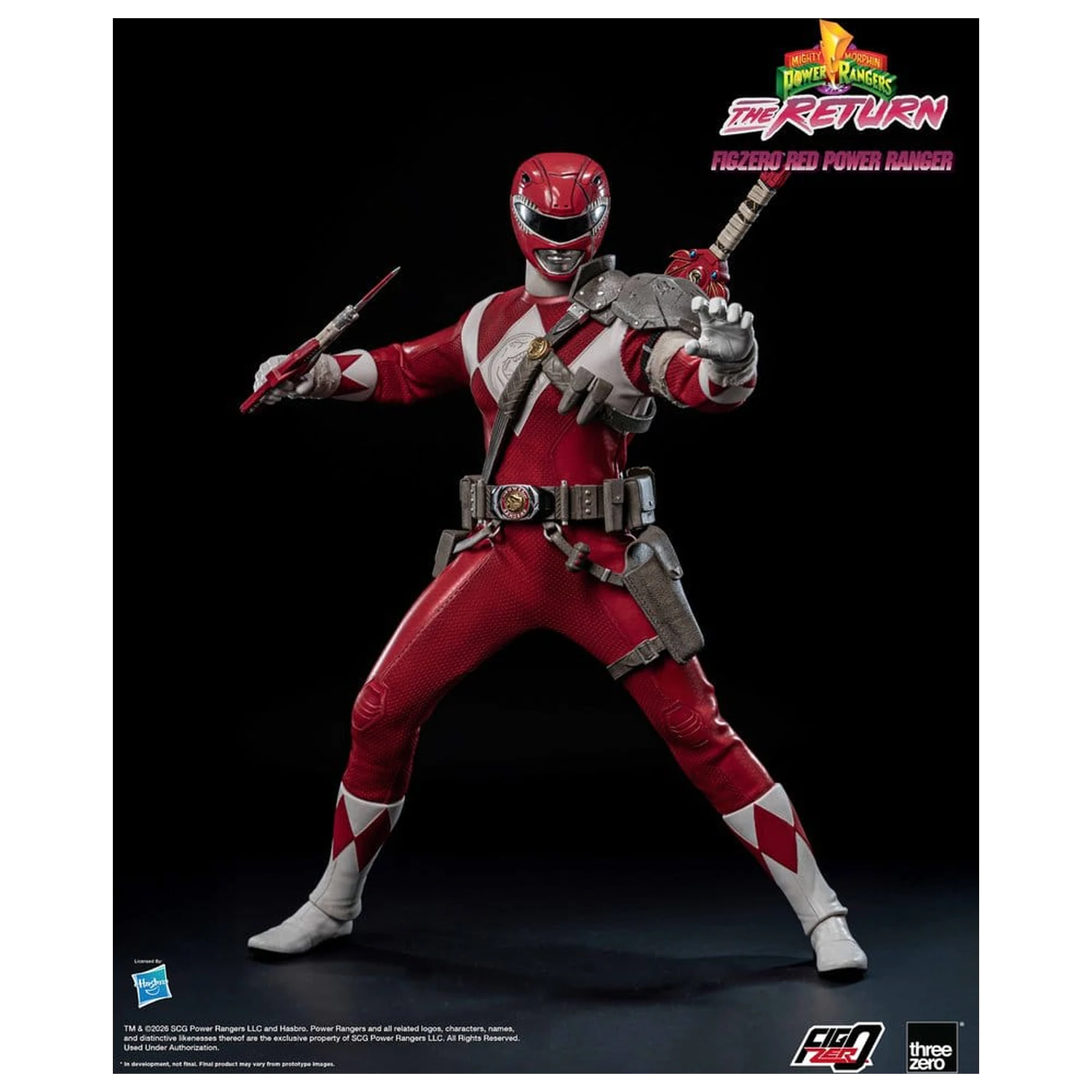 Mighty Morphin Power Rangers: The Return FigZero Akční figurka 1/6 Red Power Ranger 31 cm fotografii produktu