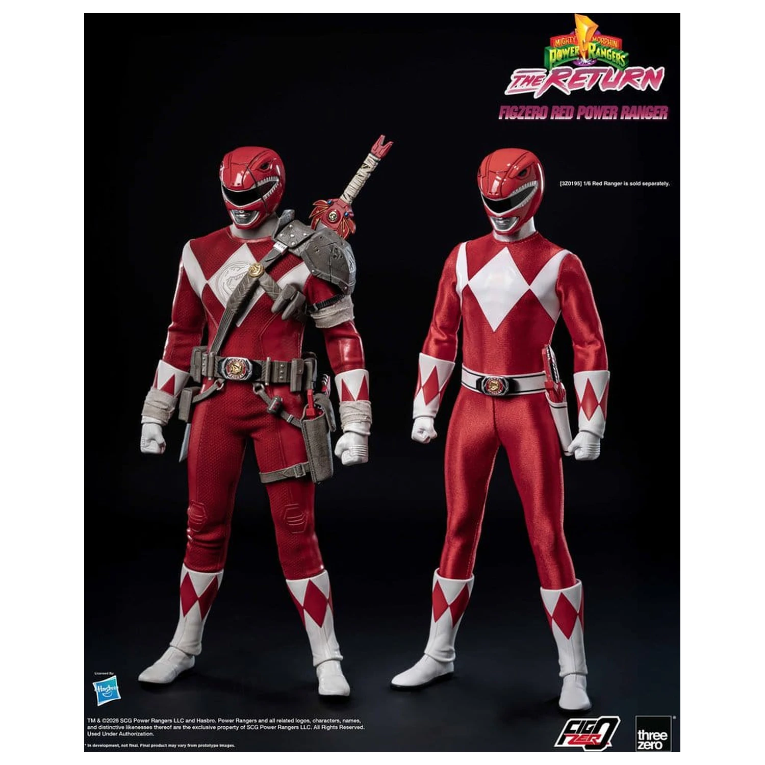 Mighty Morphin Power Rangers: The Return FigZero Akční figurka 1/6 Red Power Ranger 31 cm fotografii produktu
