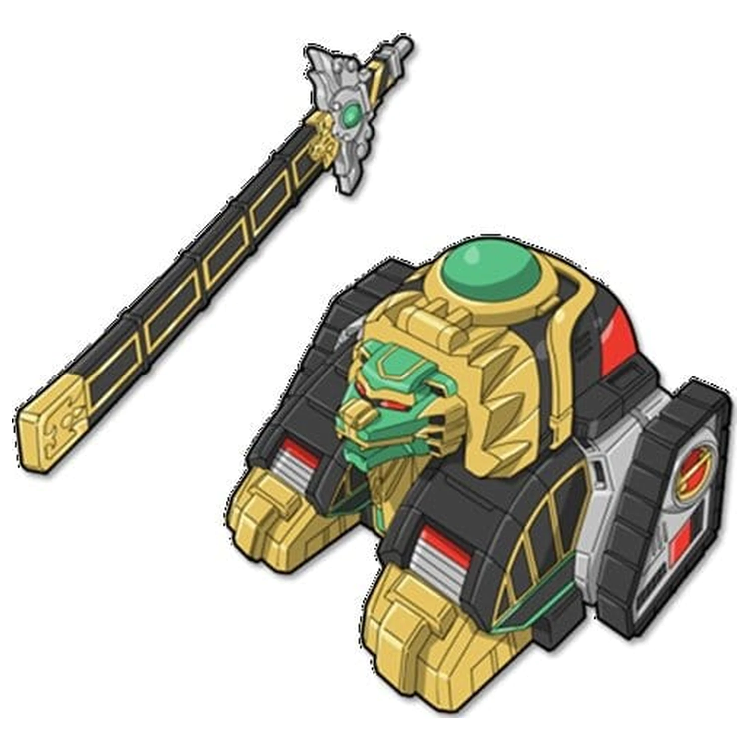 Mighty Morphin Power Rangers Thunderzord akční figurka Lev fotografii produktu