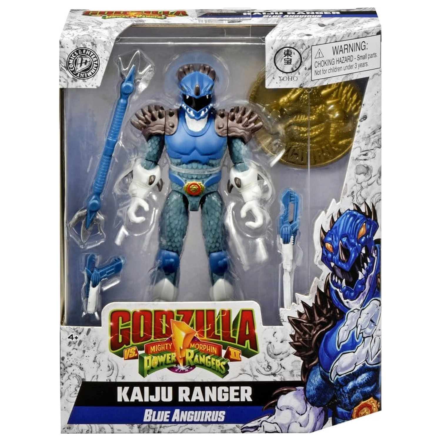 Mighty Morphin Power Rangers x Godzilla Akční figurka Blue Anguirus fotografii produktu