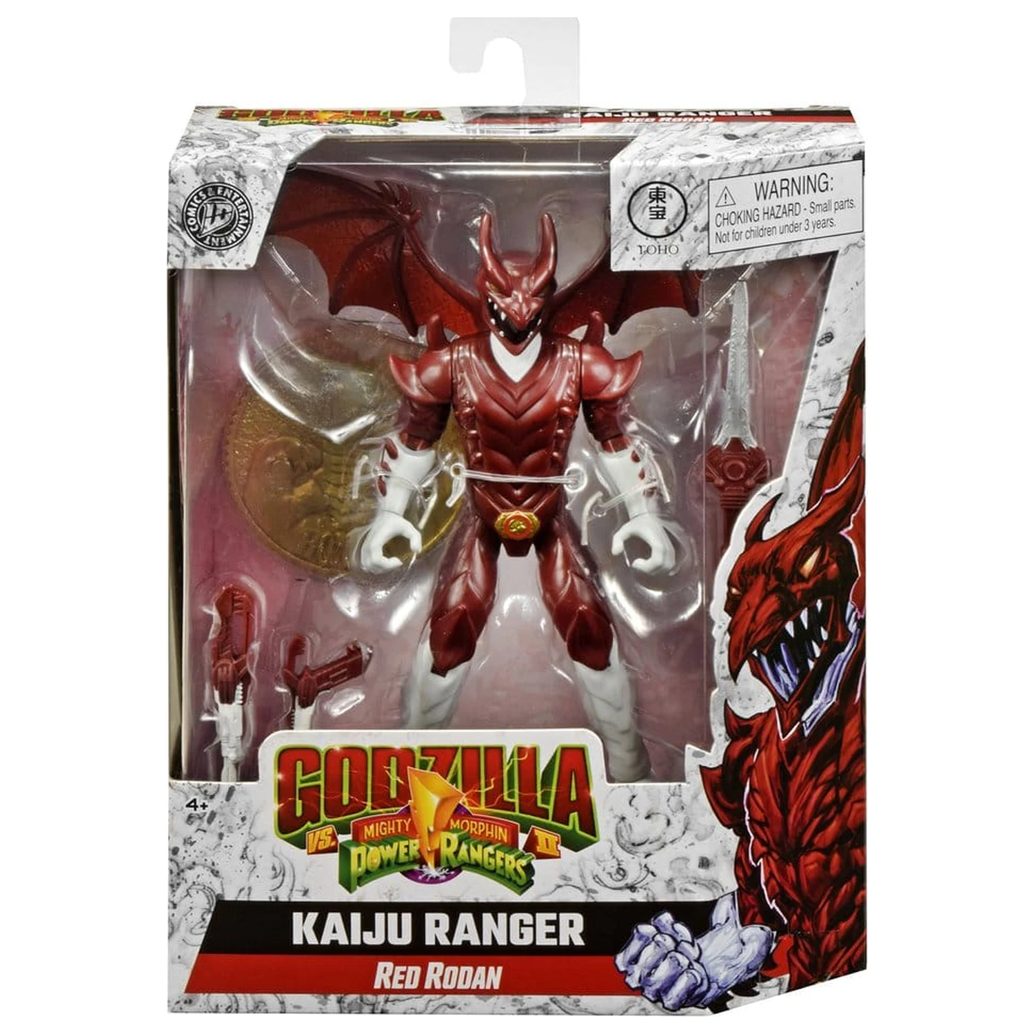 Mighty Morphin Power Rangers x Godzilla akční figurka Red Rodan fotografii produktu