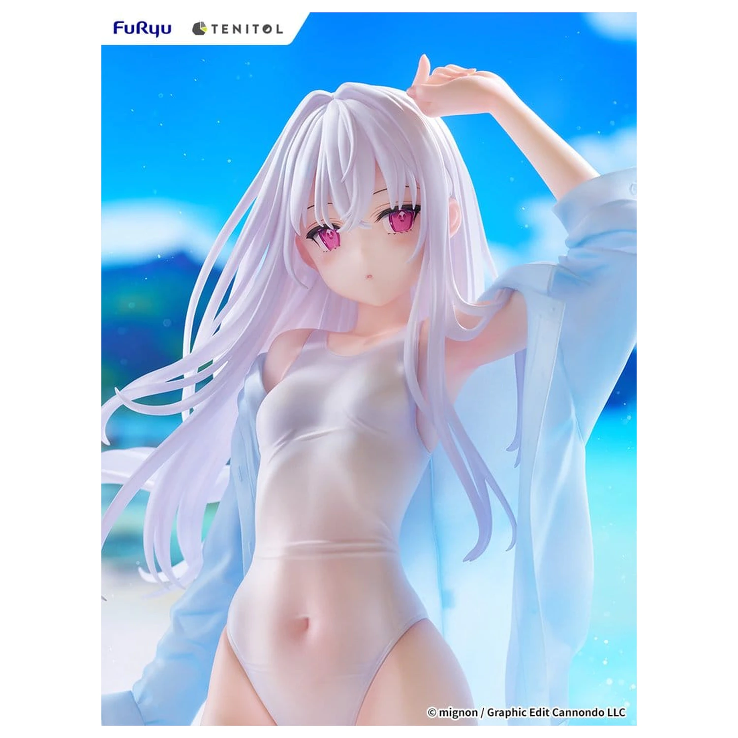 Mignon Works Tenitol vysoká PVC figurka Shiro v plavkách, verze 30 cm fotografii produktu