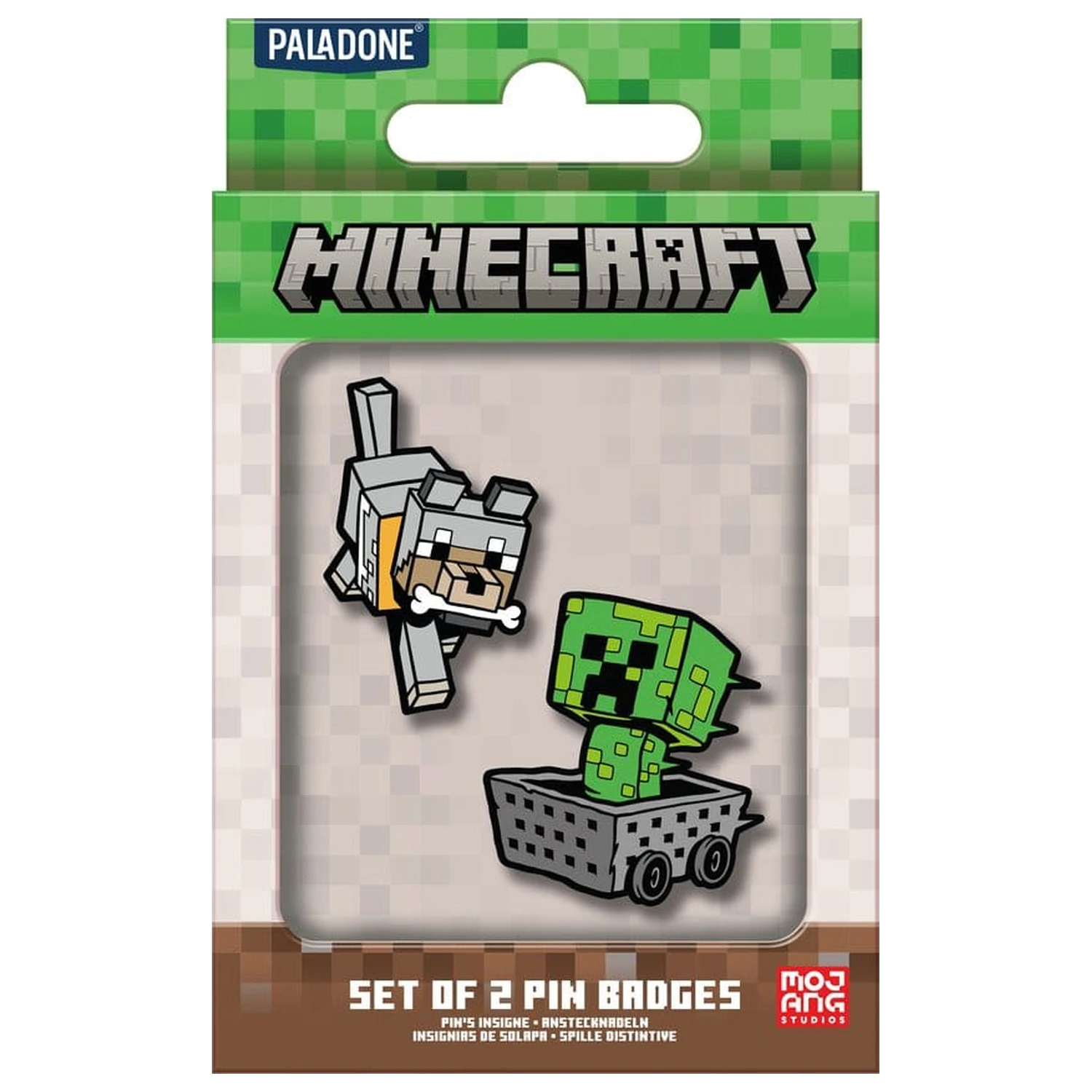 Minecraft sada dvou odznaků / špendlíků fotografii produktu