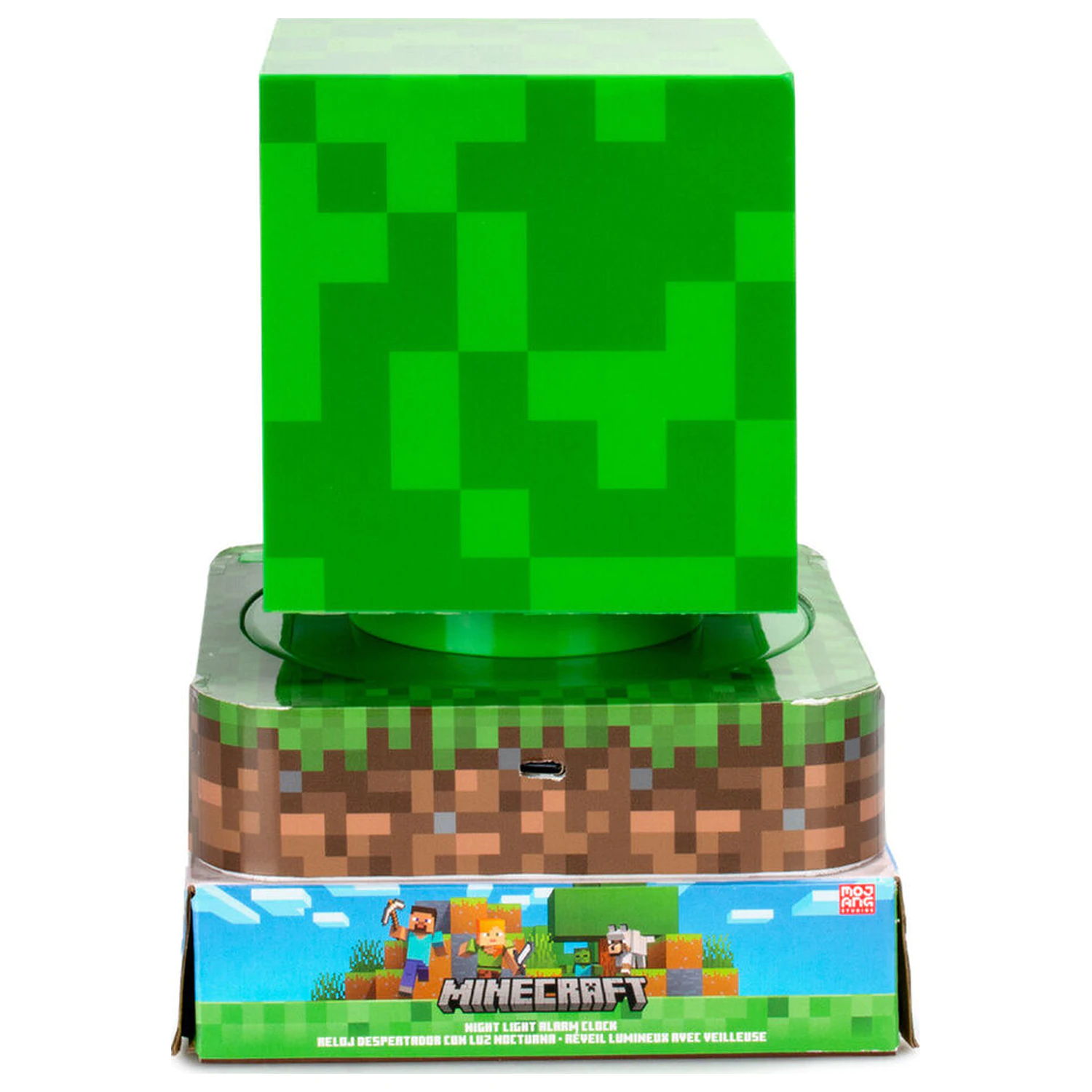 Minecraft 3D lampa s budíkem fotografii produktu
