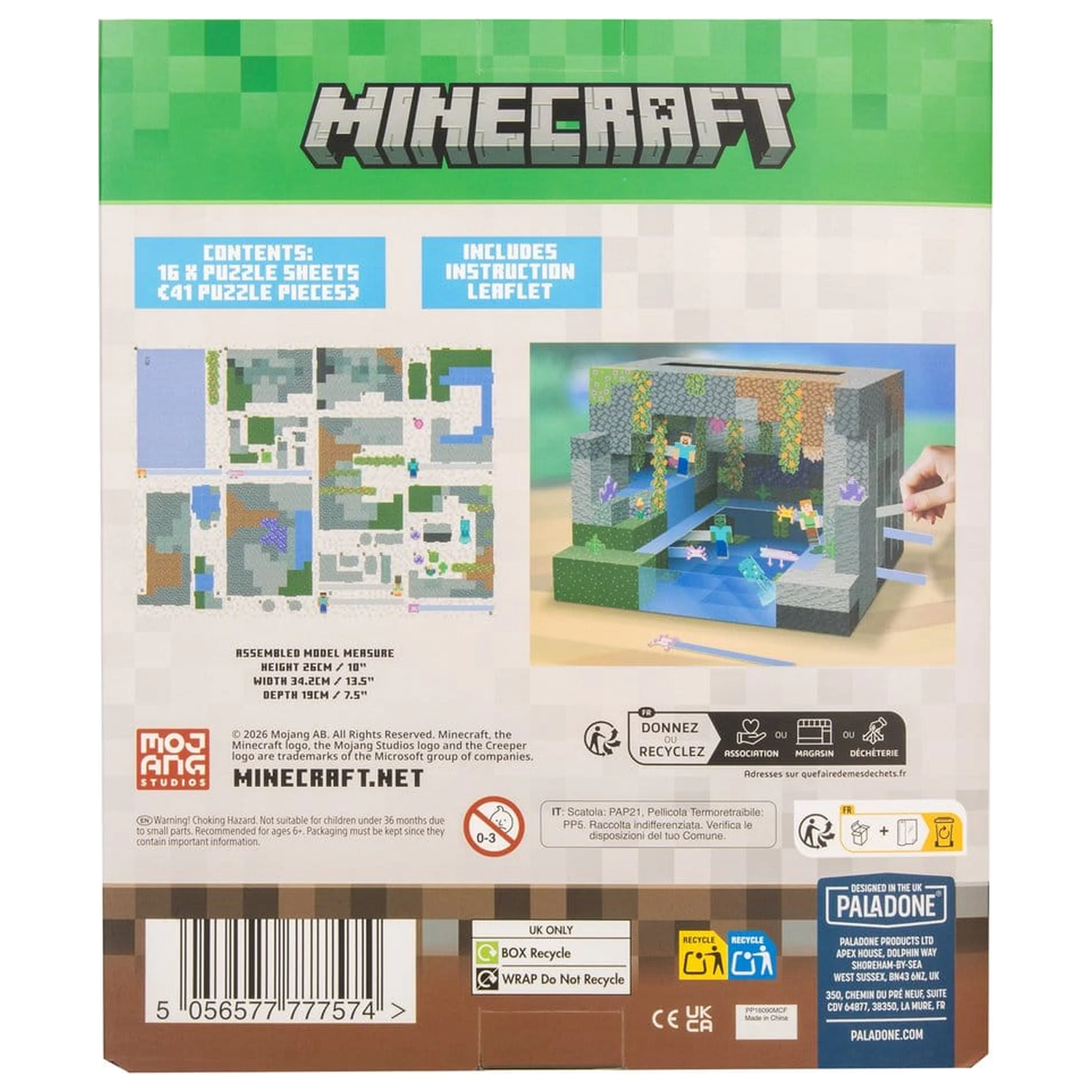 Minecraft Stavebnice 3D Scéna fotografii produktu
