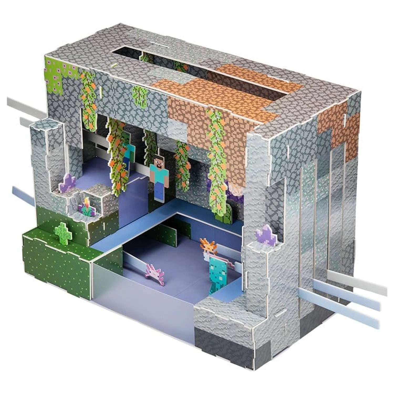 Minecraft Stavebnice 3D Scéna fotografii produktu