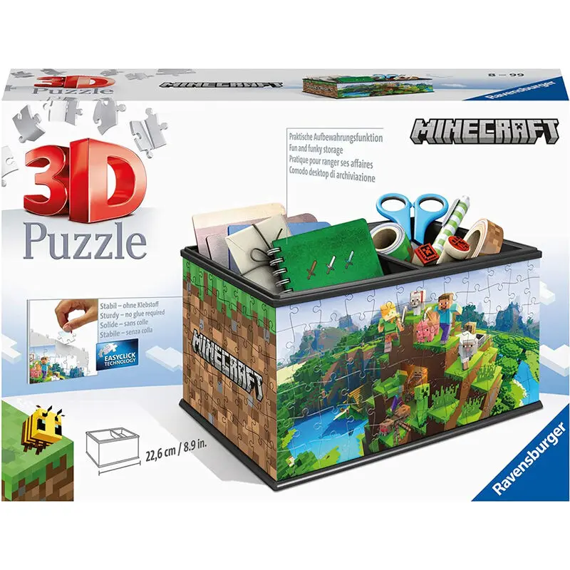 Minecraft úložný box 3D puzzle 216 dílků fotografii produktu