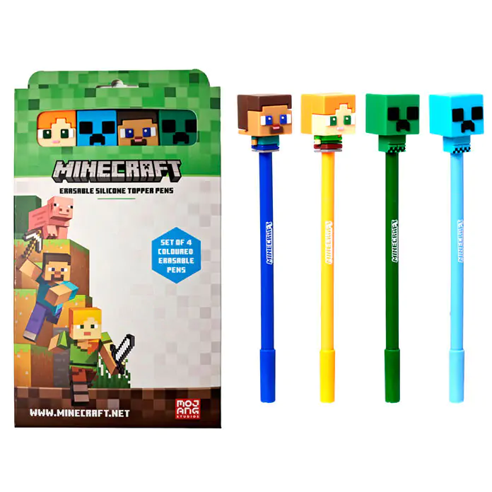 Minecraft sada 4 barevných mazacích per fotografii produktu